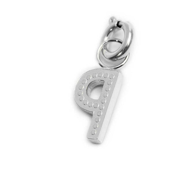 Charm lettera P con cristalli - Gioielleria Fondente