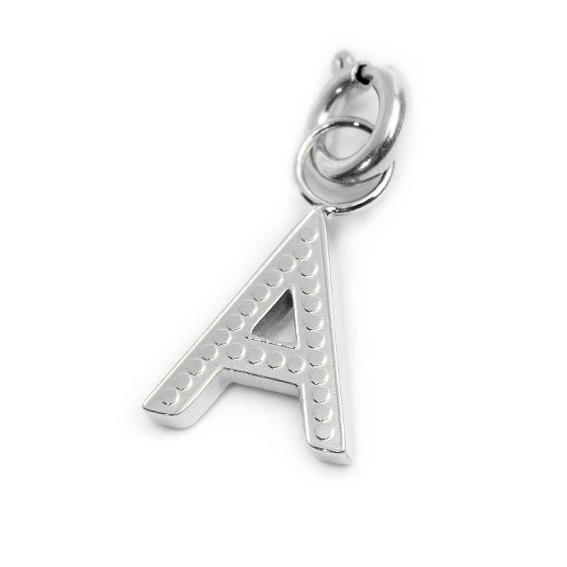 Charm lettera A con cristalli - Gioielleria Fondente