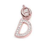 Charm lettera D con cristalli - Gioielleria Fondente