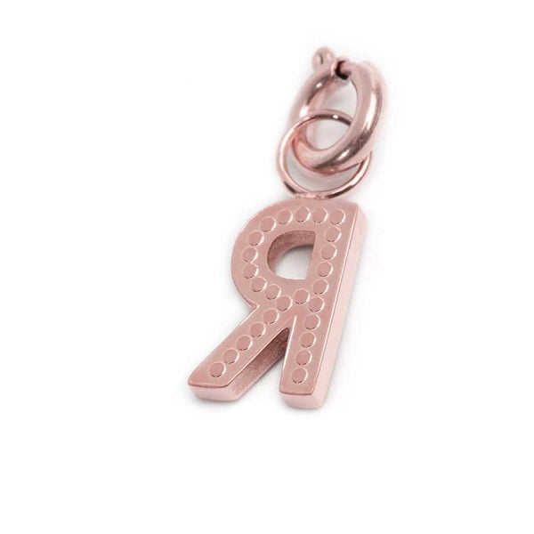 Charm lettera R con cristalli - Gioielleria Fondente