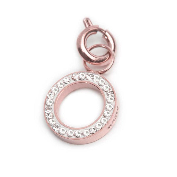 Charm lettera O con cristalli - Gioielleria Fondente