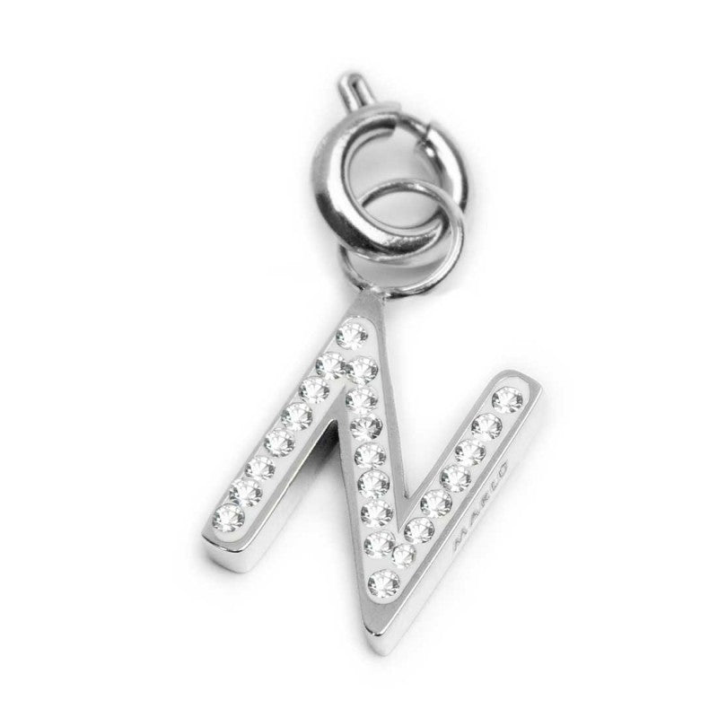 Charm lettera N con cristalli - Gioielleria Fondente
