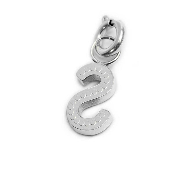 Charm lettera S con cristalli - Gioielleria Fondente