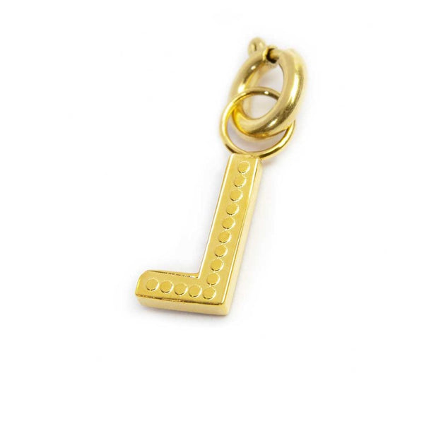 Charm lettera L con cristalli - Gioielleria Fondente