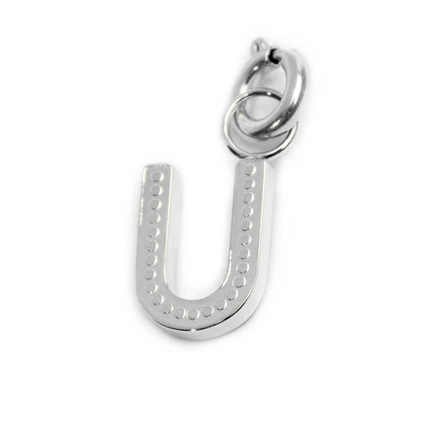Charm lettera U con cristalli - Gioielleria Fondente