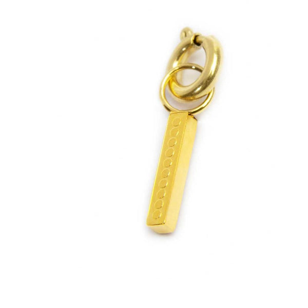 Charm lettera I con cristalli - Gioielleria Fondente