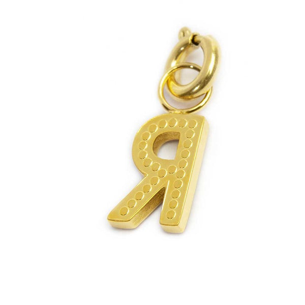 Charm lettera R con cristalli - Gioielleria Fondente