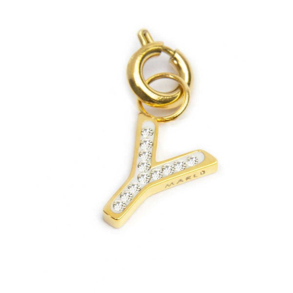 Charm lettera Y con cristalli - Gioielleria Fondente