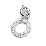 Charm lettera O con cristalli - Gioielleria Fondente