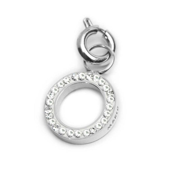 Charm lettera O con cristalli - Gioielleria Fondente