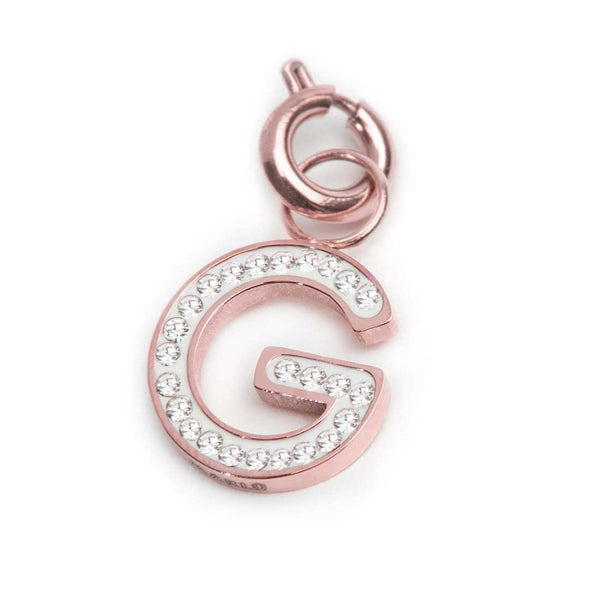 Charm lettera G con cristalli - Gioielleria Fondente
