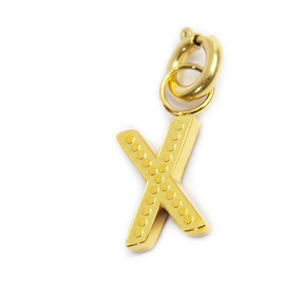 Charm lettera X con cristalli - Gioielleria Fondente