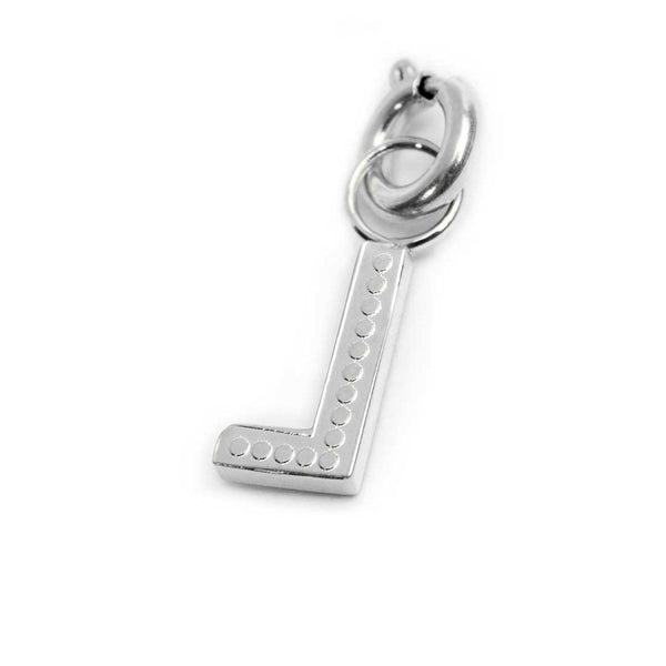 Charm lettera L con cristalli - Gioielleria Fondente