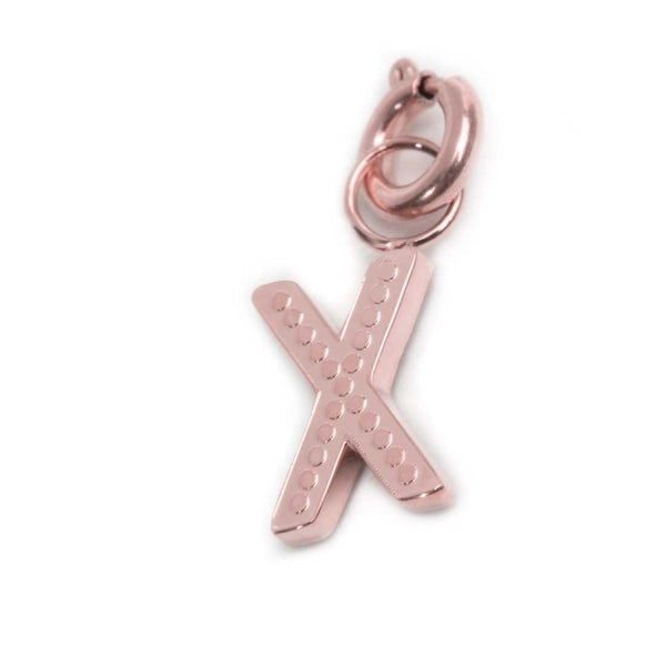 Charm lettera X con cristalli - Gioielleria Fondente