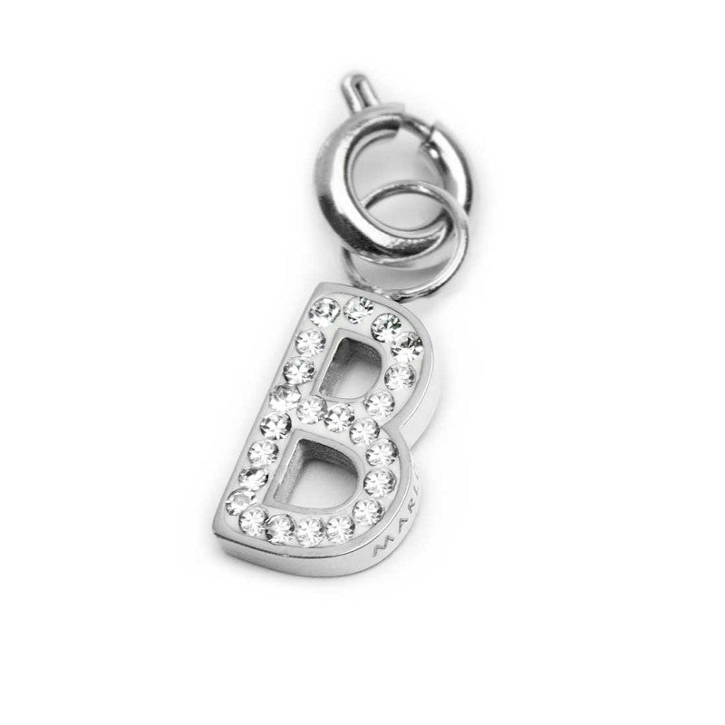 Charm lettera B con cristalli - Gioielleria Fondente