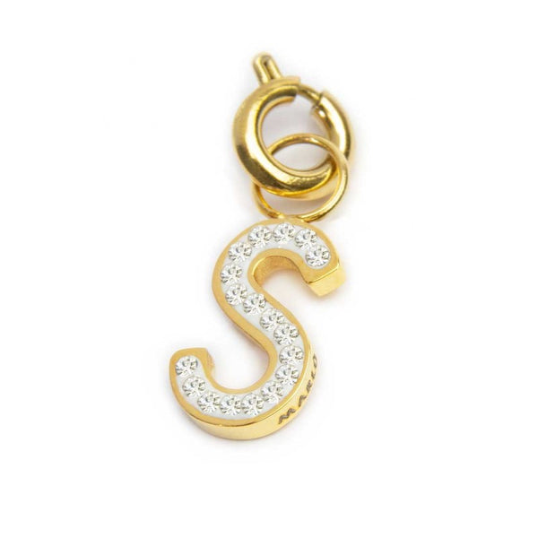 Charm lettera S con cristalli - Gioielleria Fondente