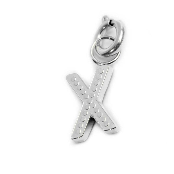 Charm lettera X con cristalli - Gioielleria Fondente