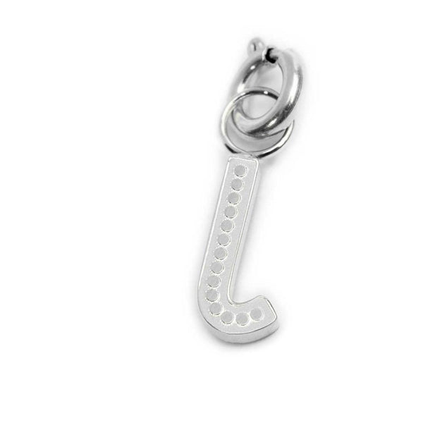 Charm lettera J con cristalli - Gioielleria Fondente