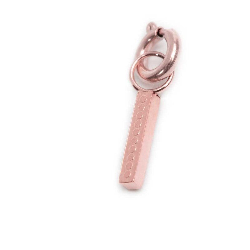 Charm lettera I con cristalli - Gioielleria Fondente