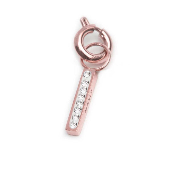 Charm lettera I con cristalli - Gioielleria Fondente
