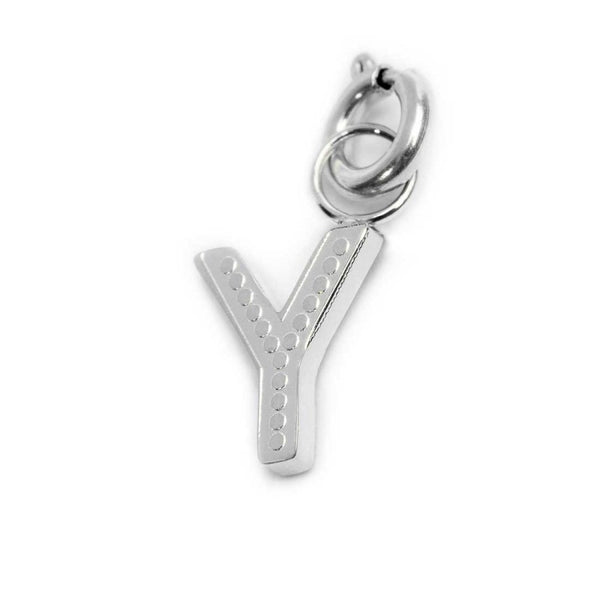 Charm lettera Y con cristalli - Gioielleria Fondente