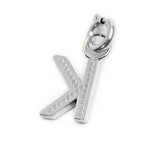 Charm lettera K con cristalli - Gioielleria Fondente