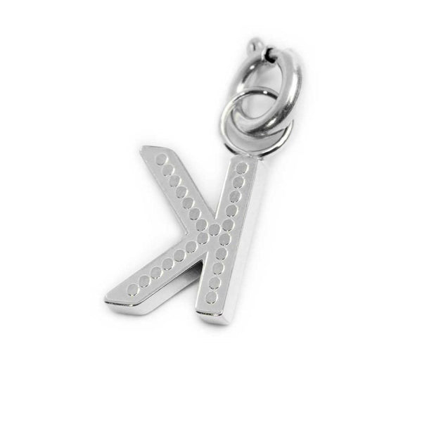 Charm lettera K con cristalli - Gioielleria Fondente