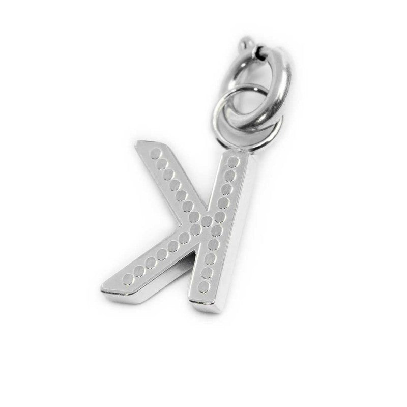 Charm lettera K con cristalli - Gioielleria Fondente