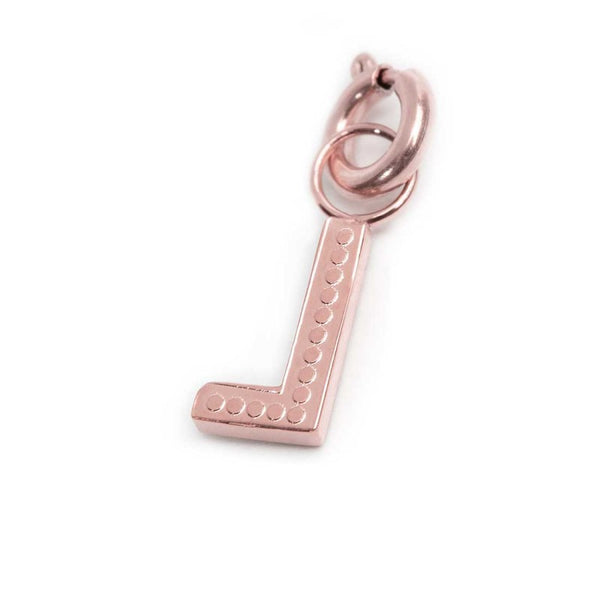 Charm lettera L con cristalli - Gioielleria Fondente