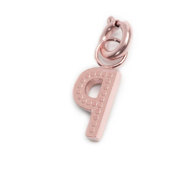 Charm lettera P con cristalli - Gioielleria Fondente