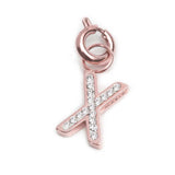 Charm lettera X con cristalli - Gioielleria Fondente