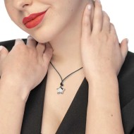 Collana cordino con stella