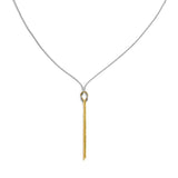 Collana a Y con nodo catena snake e catena serpentine