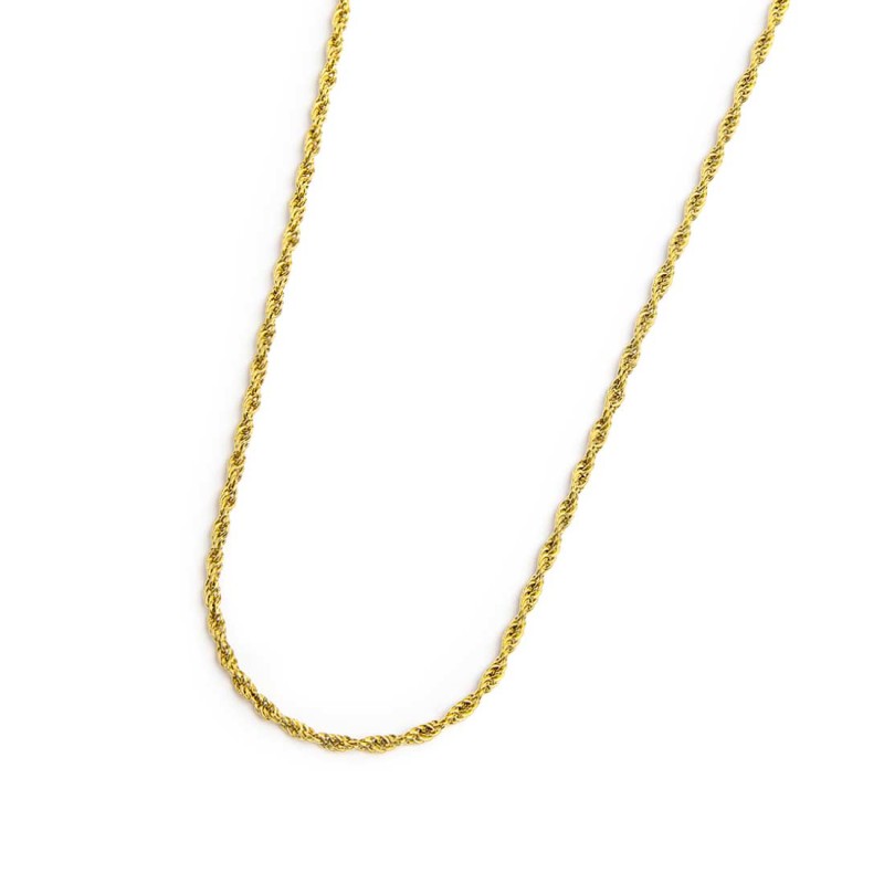 Collana catena a corda 2mm