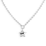 Collana catena a sfere con stella