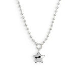 Collana catena a sfere con stella