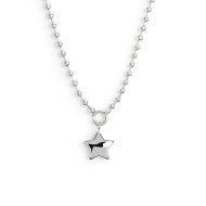 Collana catena a sfere con stella