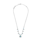Collana catena chicco di riso con sole pendente