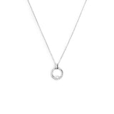 Collana catena con centrale a forma organica con perla