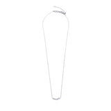 Collana catena cutting cross con zirconi centrali