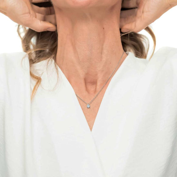 Collana catena cutting cross zircone centrale 4.25mm