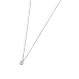 Collana catena cutting cross zircone centrale 4.25mm