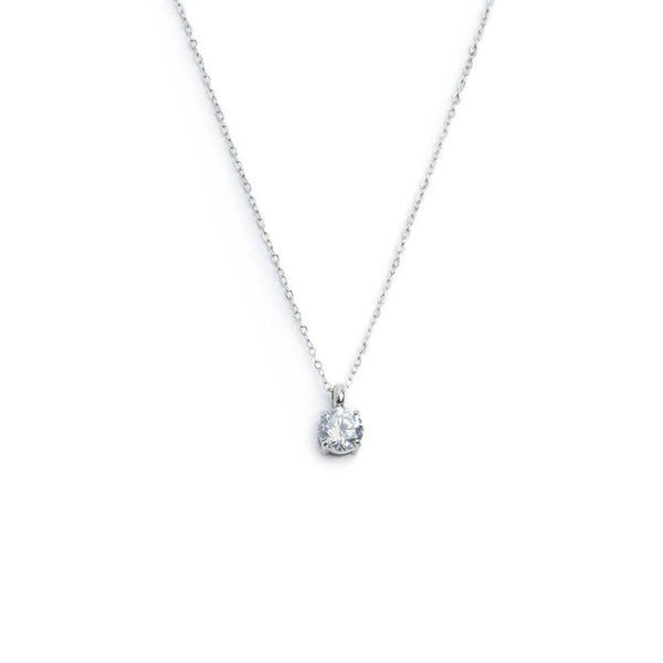 Collana catena cutting cross zircone centrale 5.25mm