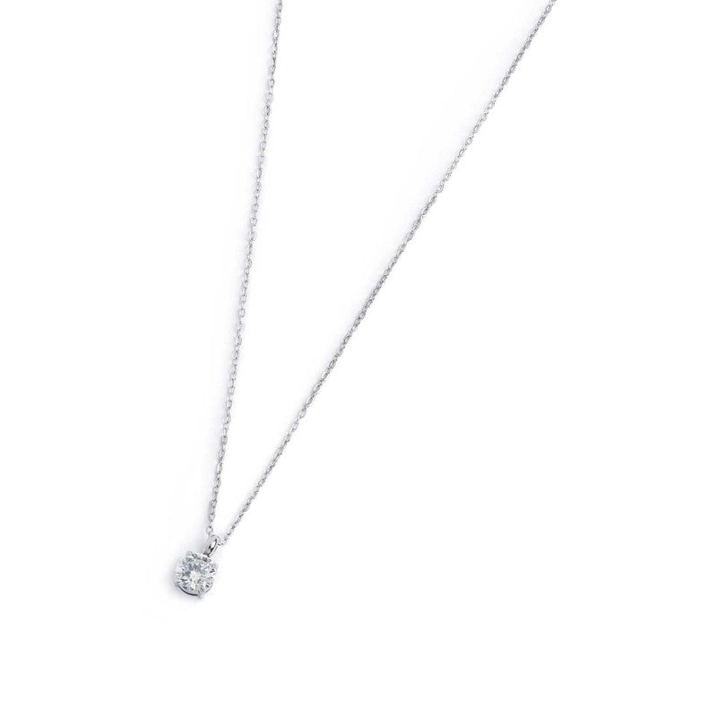 Collana catena cutting cross zircone centrale 5.25mm