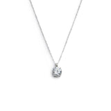 Collana catena cutting cross zircone centrale 7mm