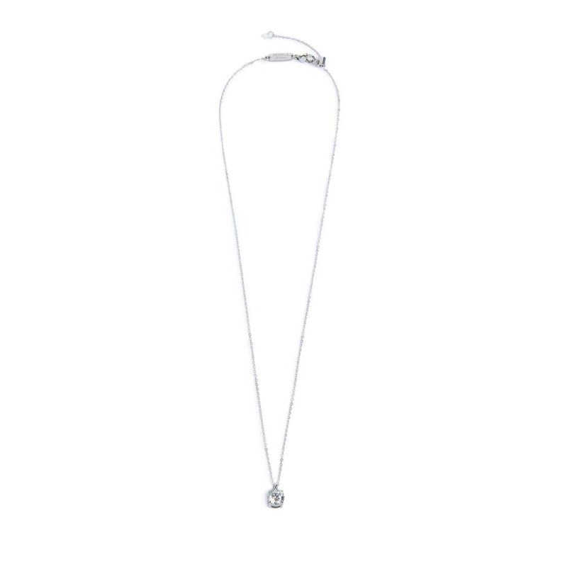 Collana catena cutting cross zircone centrale 7mm