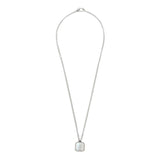 Collana catena grumetta con pendente quadrato - Gioielleria Fondente