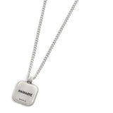 Collana catena grumetta con pendente quadrato - Gioielleria Fondente