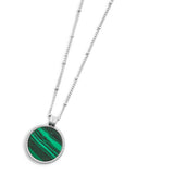 Collana catena grumetta con pendente tondo - Gioielleria Fondente