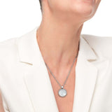 Collana catena grumetta con pendente tondo - Gioielleria Fondente